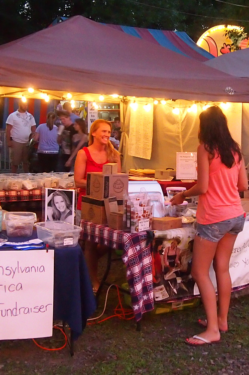 Girl at Booth